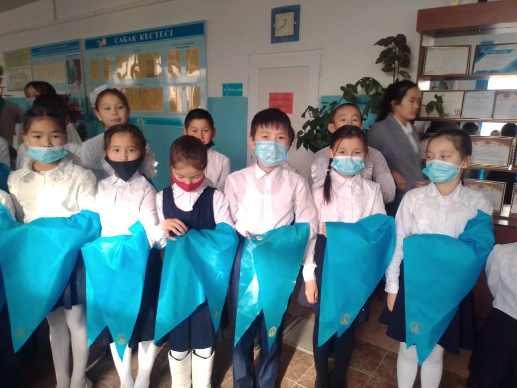 2021 ж 11.30. күні 5 сыныптарды Жас ұлан балалар мен жасөспірімдер ұйымына қабылдау рәсімі өткізілді